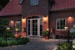 Borne lumineuse LED Nostro résistant à l'eau de mer IP44 rond 1135mm 3000K 10W 900lm 230V Anthracite Aluminium