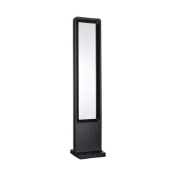 Borne lumineuse LED Reana IP44 carré 832mm 3000K 2x4W 2x240lm 230V Anthracite Métal