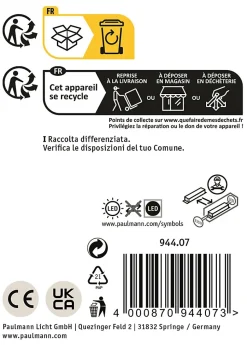 Borne lumineuse LED Swivea IP44 625mm 3000K 8W 460lm 230V Anthracite Aluminium