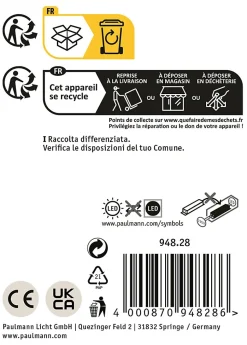 Borne lumineuse LED Zenera résistant à l'eau de mer IP44 670mm 3000K 10W 700lm 230V Anthracite Métal