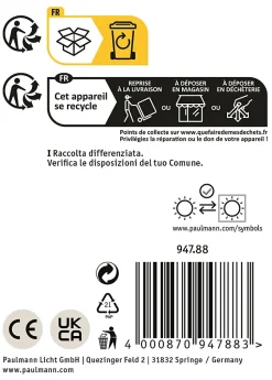 Borne lumineuse Tralia IP44 650mm max. 10W 230V Anthracite E27 Aluminium