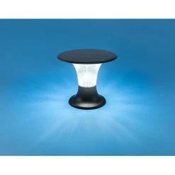 Borne Solaire Extérieur 360 avec Détecteur de Mouvement, 10W 900LM CCT IP65 Etanche pour Jardin, Patio, Garage