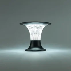 Borne Solaire Extérieur 360 avec Détecteur de Mouvement, 10W 900LM CCT IP65 Etanche pour Jardin, Patio, Garage