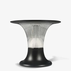 Borne Solaire 2200LM 22CM - Éclairage Constant et Détection - Pour Jardin, Allée, Terrasse - Groupe DDC