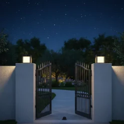 Borne solaire poteau PILARO sensor H15cm