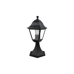 Borne Varennes E27 60W IP44 15 x 17 cm noir