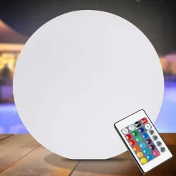 Boule LED rechargeable multicolore 50cm Oviala