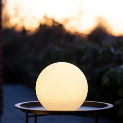 Boule lumineuse LED Mia blanche 25 cm