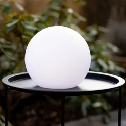 Boule lumineuse LED Mia blanche 20 cm
