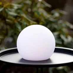 Boule lumineuse LED Mia blanche 20 cm