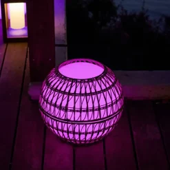 Boule lumineuse sans fil DRESS ME Marron Polyéthylène D40CM