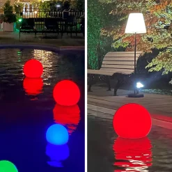 Boule Solaire Multicolore D40CM pour Jardin ou Piscine - 16 Couleurs - Groupe DDC