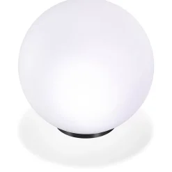 Boule solaire étanche 30cm, lumière blanche ou multicolore. 3 usages : flottante, posée, plantée