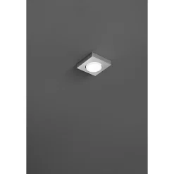 Bouton - Plafonnier LED GX53 max 15 W, carré 11,5x11,5 cm, métal peint, IP20 - Perenz - Aluminium