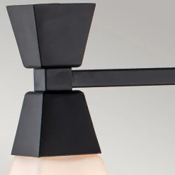 Bowtie Applique Murale à 3 Lumières Noir mat