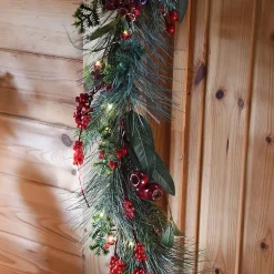 Branche lumineuse baies rouges - Chromex