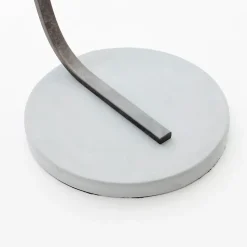 BROK Lampadaire 1L taupe E27 60W - béton/métal/textile - ampoule non incluse