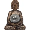 Buddha et Globe - 35 x 26 x 23 cm - 10 LED blanc