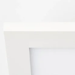 BUFFI plafonnier blanc LED intégrée 24W métal ampoule incluse