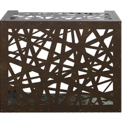 Cache climatiseur pour climatiseur ARTIST Marron bronze Aluminium Corten L86xP44xH68 cm