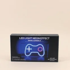 Cadre néon gamer console multicolore 23x13cm