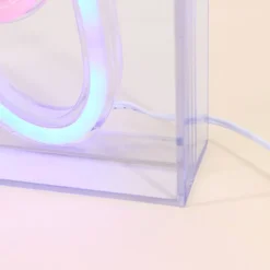 Cadre néon gamer console multicolore 23x13cm