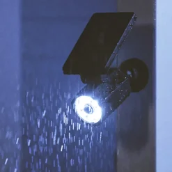 Caméra Factice Solaire Noire avec Détecteur de Mouvement - Fausse Caméra Anti Intrusion - Groupe DDC