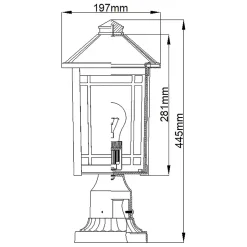 Cedar Point 1 Lumière Piedestale