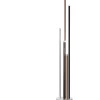 CEMBALO Lampadaire aluminium/noir/marron/café LED intégrée 22W - 2200lm / 3000K / dimmable - métal/acrylique - ampoule incluse