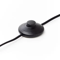 CHAUMONT Lampadaire LED noir/bois LED intégrée 20W - 2300lm / 3000K - aluminium/métal/bois - ampoule incluse