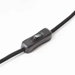 CHAUMONT Lampe à poser noir/bois aluminium/métal/bois -LED intégrée 10W - ampoule incluse