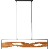 CHAUMONT Suspension noir/bois, aluminium/métal/bois LED intégrée 20W ampoule incluse