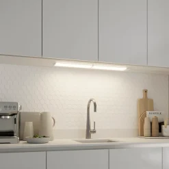 Éclairage d'angle sous meuble Fidalgo LED intégrée variation de blancs 60lm 1.3W IP20 L.9xH.1.1cm blanc GoodHome