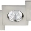 Éclairage encastré 3 x LED SMD, 5,5W, 3000K, 345lm - Acier Brossé - TRIO - Zagros