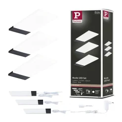 Éclairage sous-meubles LED Bredo Détecteur de proximité Kit de 3 3x2,5W 80x190mm 3x180lm 230/12V Noir