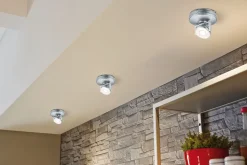 Éclairage sous-meubles LED Pile Rotate interrupteur inclus 92mm 66lm 3000K gradable Chrome mat