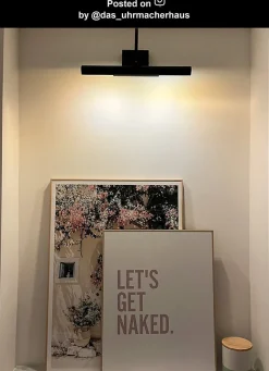 Éclairage tableau VINZ en métal avec 2xG9 - Noir - Lucide