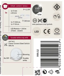 Clever Connect Spot LED Disc Tunable White 2,1W Blanc dépoli