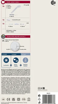 Clever Connect Spot LED Mike Tunable White 2x2,5W 12VA Blanc dépoli
