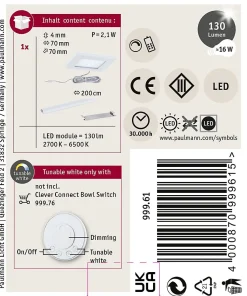 Clever Connect Spot LED Pola Tunable White 2,5W Blanc dépoli