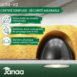 Cloche de Protection Spot x10. Jusqu'à Diametre Spot 190mm. Protection Isolation Laine de Verre et Laine Soufflée . Bbc rt2012