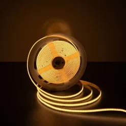 COB-LED-Stripe 5 mètres, blanc/transparent, dimmable avec fonction mémoire