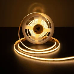 COB-LED-Stripe longueur 3 m, fonction CCT, en plastique clair/transparent, avec LEDs intégrées