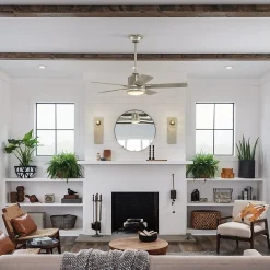 Colerne - 52in / 132cm Fan - Nickel brossé