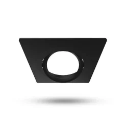 Collerette Carrée Inclinable Noir Pour Spot éCLAT II 82x82mm