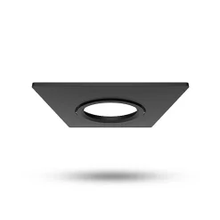 Collerette Carrée Inclinable Noir Pour Spot éCLAT II 82x82mm