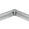 Connecteur d'Angle pour Profilé Aluminium Plinthe Couleur Argenté - SILAMP