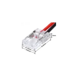 Connecteur Double pour Ruban LED COB 8mm - SILAMP