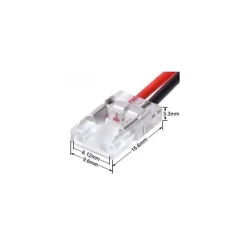 Connecteur Simple pour Ruban LED COB 8mm - SILAMP