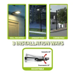 CRUISER M : projecteur à énergie solaire, 3000 lumens. Avec détecteur de mouvement